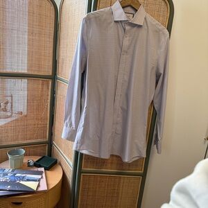 Charles Tyrwhitt Light Blue Patterned Dress Shirt